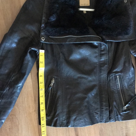 STATE & LAKE 100% genuine leather jacket - Picture 12 of 16